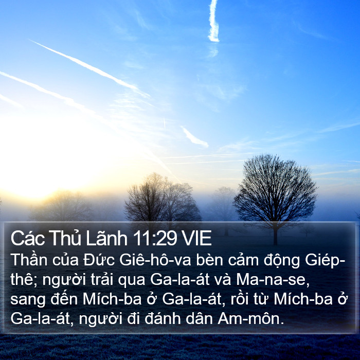 Các Thủ Lãnh 11:29 VIE Bible Study