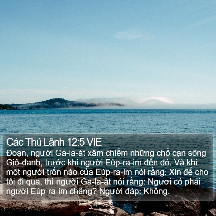 Các Thủ Lãnh 12:5 VIE Bible Study