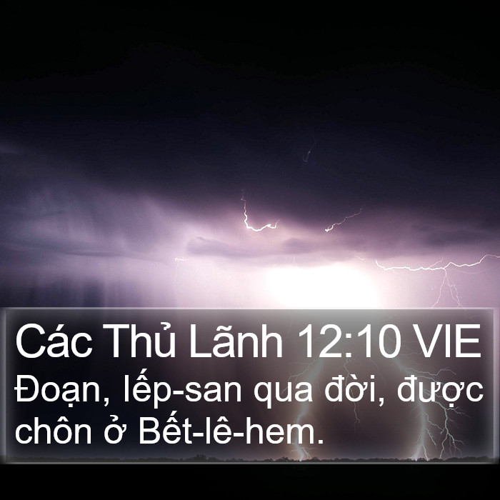 Các Thủ Lãnh 12:10 VIE Bible Study