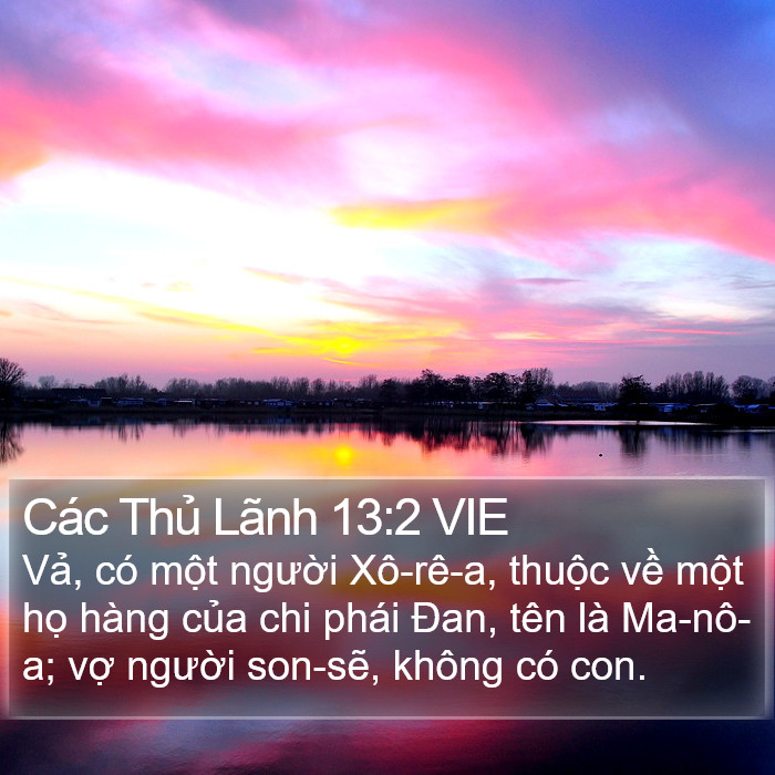 Các Thủ Lãnh 13:2 VIE Bible Study