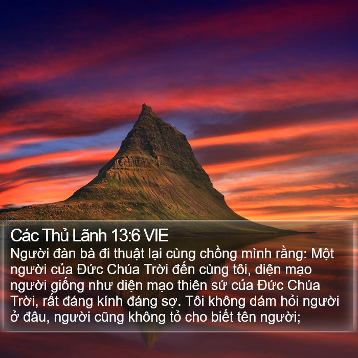 Các Thủ Lãnh 13:6 VIE Bible Study