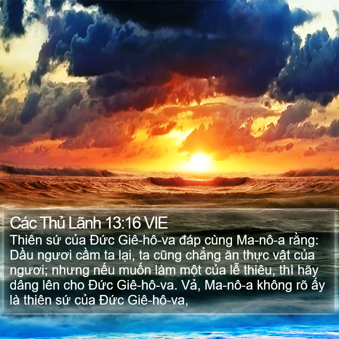 Các Thủ Lãnh 13:16 VIE Bible Study