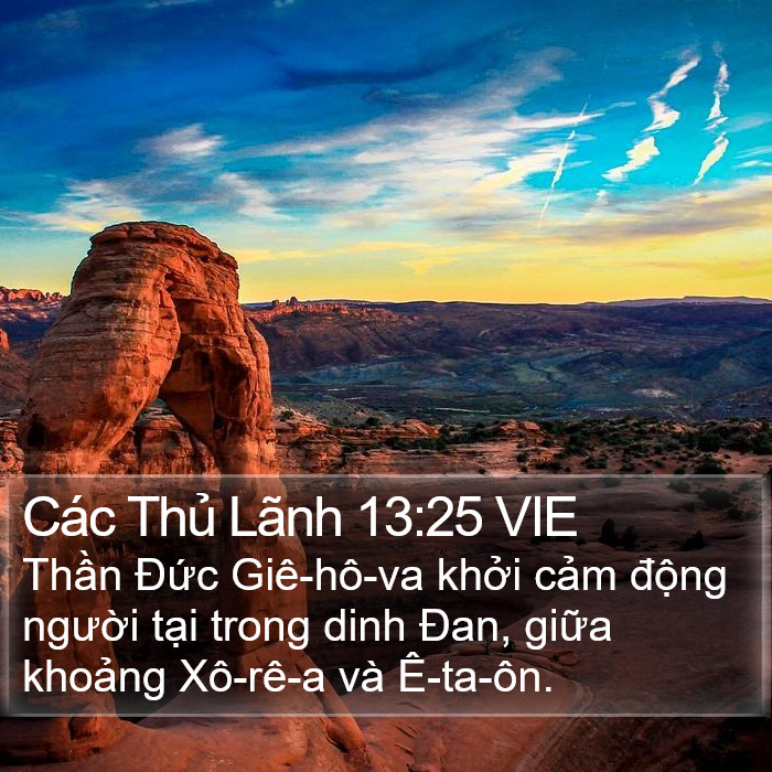 Các Thủ Lãnh 13:25 VIE Bible Study