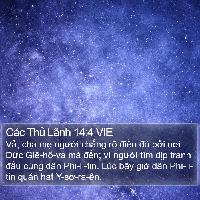 Các Thủ Lãnh 14:4 VIE Bible Study