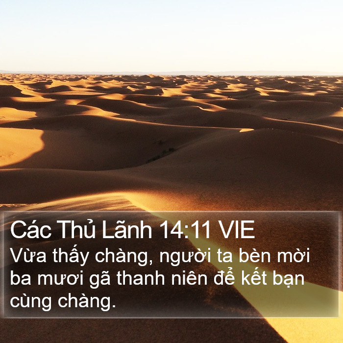 Các Thủ Lãnh 14:11 VIE Bible Study