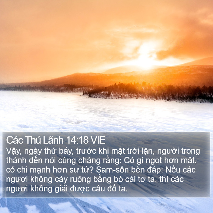 Các Thủ Lãnh 14:18 VIE Bible Study