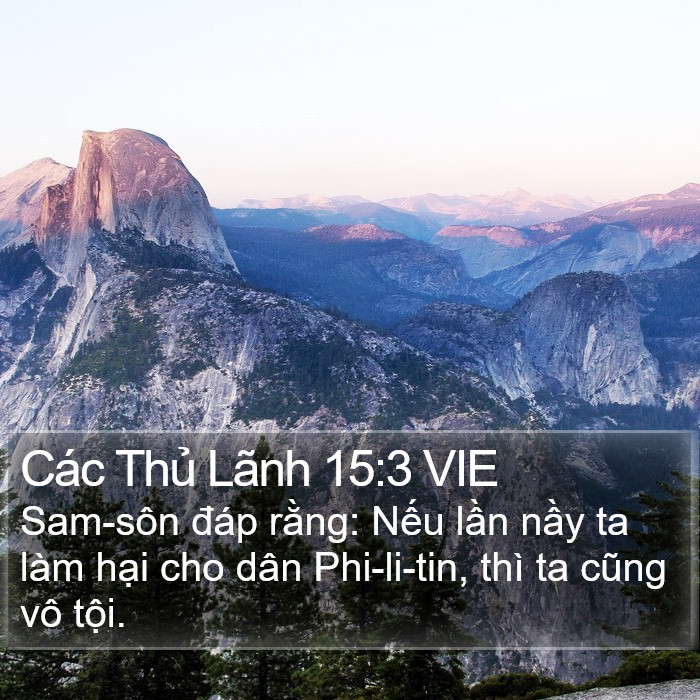 Các Thủ Lãnh 15:3 VIE Bible Study