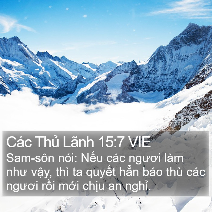 Các Thủ Lãnh 15:7 VIE Bible Study