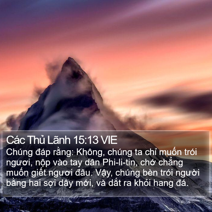 Các Thủ Lãnh 15:13 VIE Bible Study