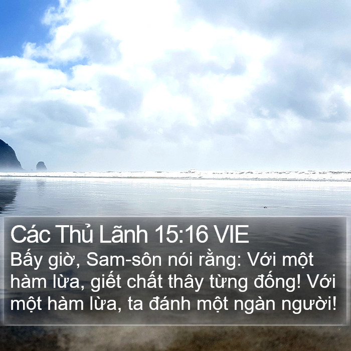 Các Thủ Lãnh 15:16 VIE Bible Study