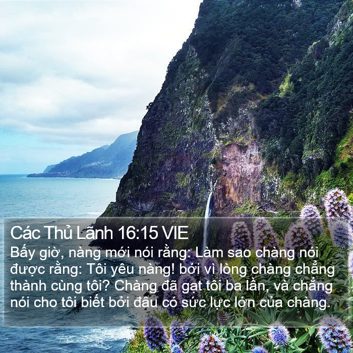 Các Thủ Lãnh 16:15 VIE Bible Study