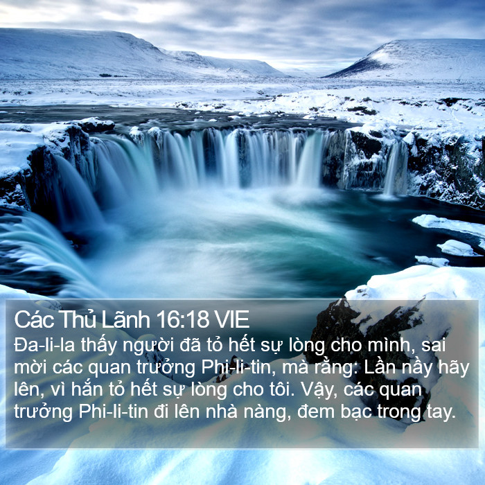 Các Thủ Lãnh 16:18 VIE Bible Study