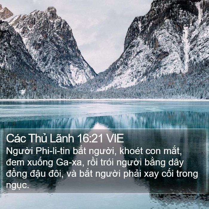 Các Thủ Lãnh 16:21 VIE Bible Study