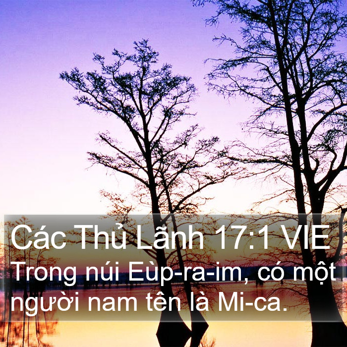 Các Thủ Lãnh 17:1 VIE Bible Study