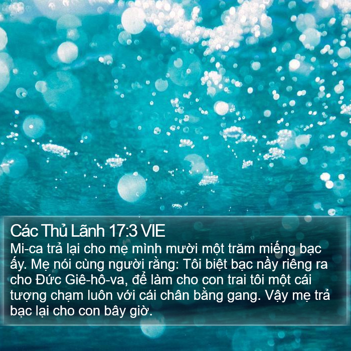 Các Thủ Lãnh 17:3 VIE Bible Study