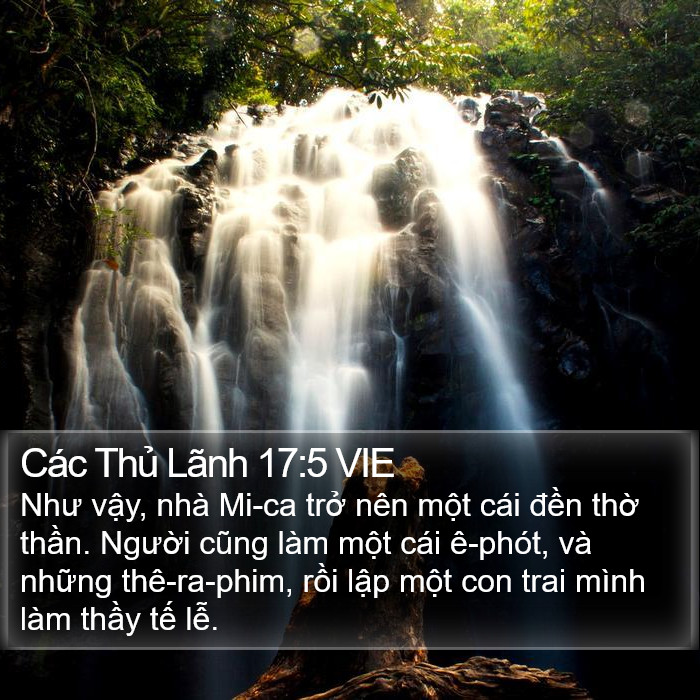 Các Thủ Lãnh 17:5 VIE Bible Study