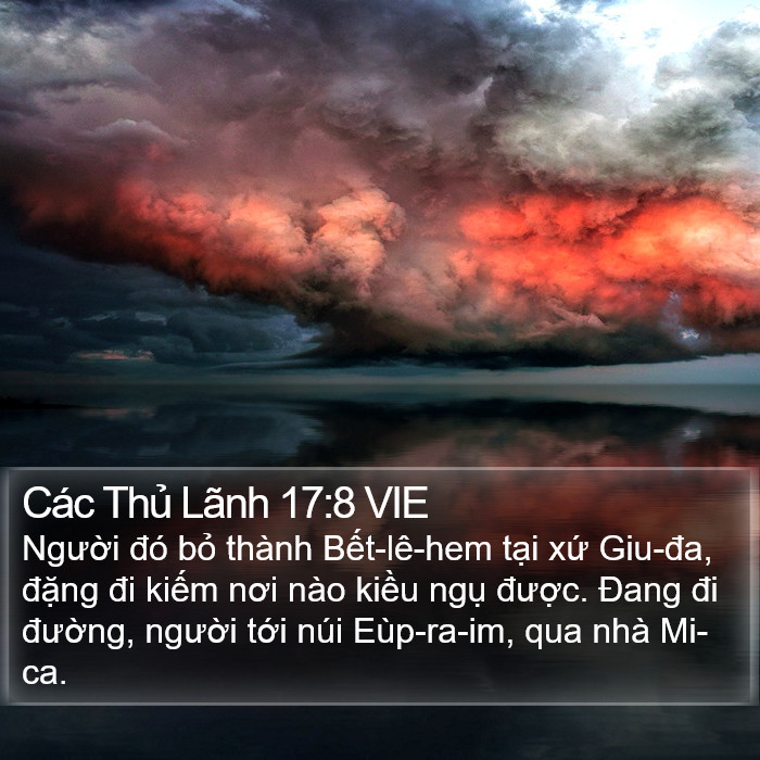 Các Thủ Lãnh 17:8 VIE Bible Study