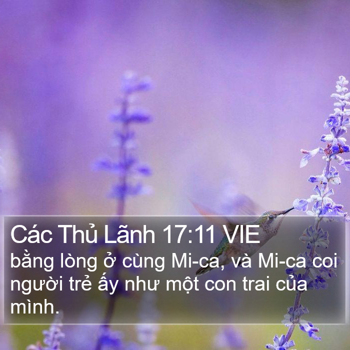 Các Thủ Lãnh 17:11 VIE Bible Study
