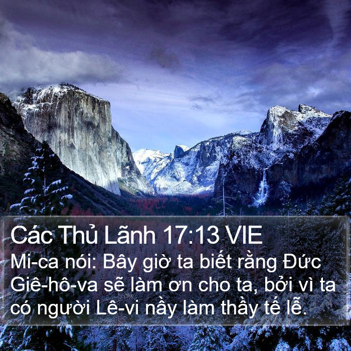 Các Thủ Lãnh 17:13 VIE Bible Study