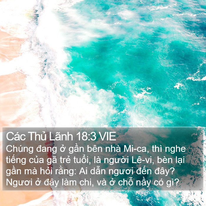Các Thủ Lãnh 18:3 VIE Bible Study