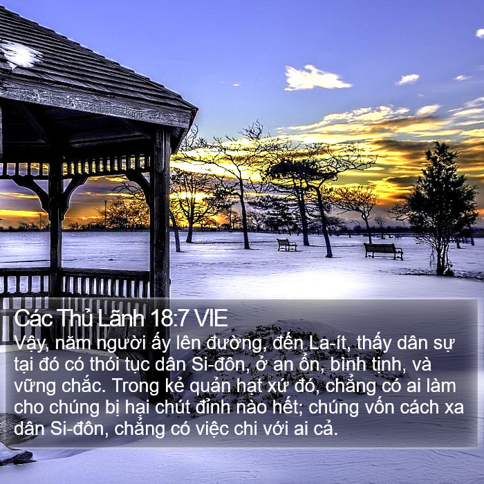 Các Thủ Lãnh 18:7 VIE Bible Study