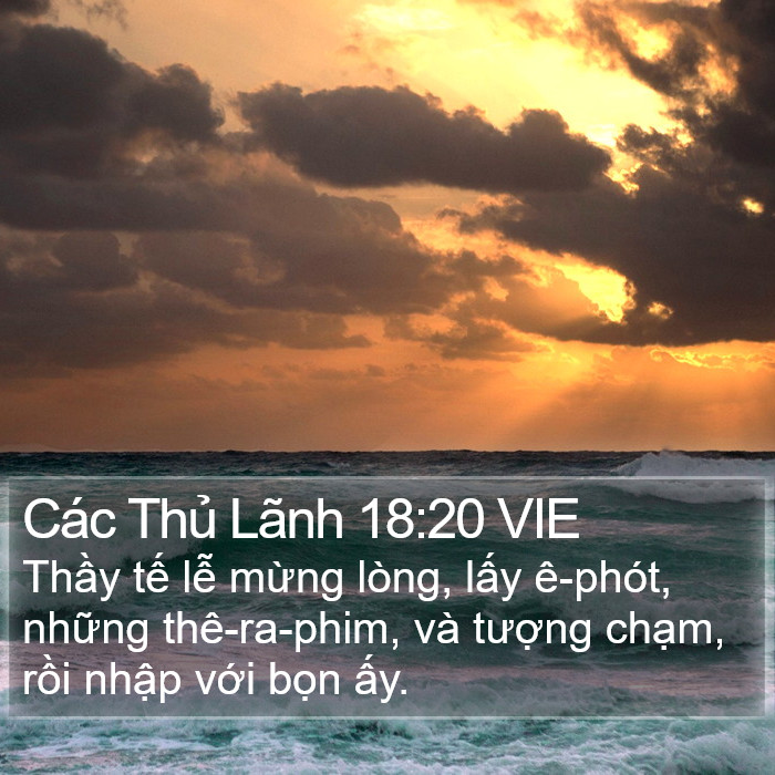 Các Thủ Lãnh 18:20 VIE Bible Study