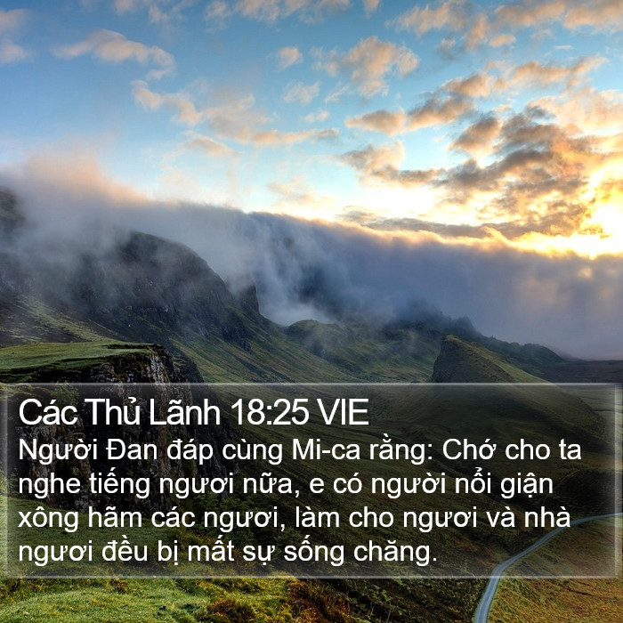 Các Thủ Lãnh 18:25 VIE Bible Study