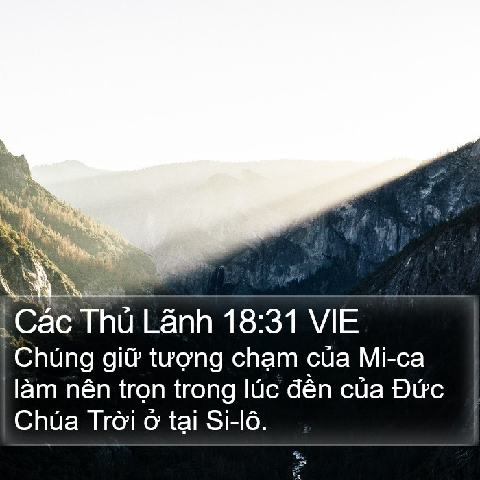 Các Thủ Lãnh 18:31 VIE Bible Study