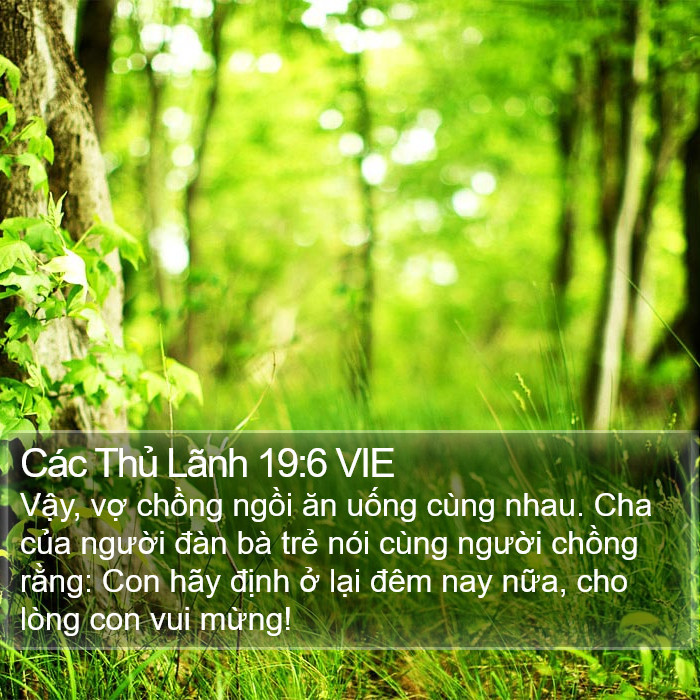 Các Thủ Lãnh 19:6 VIE Bible Study