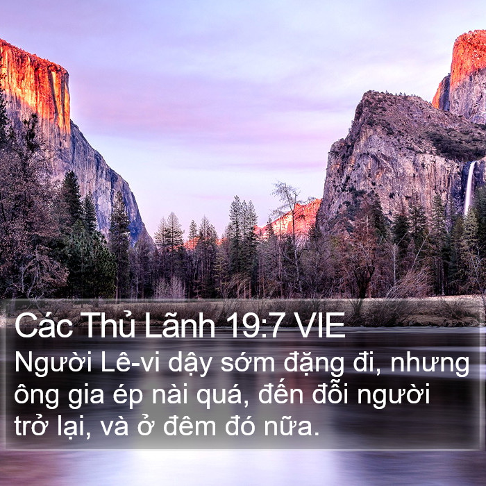 Các Thủ Lãnh 19:7 VIE Bible Study