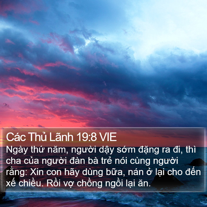 Các Thủ Lãnh 19:8 VIE Bible Study