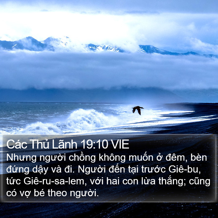 Các Thủ Lãnh 19:10 VIE Bible Study