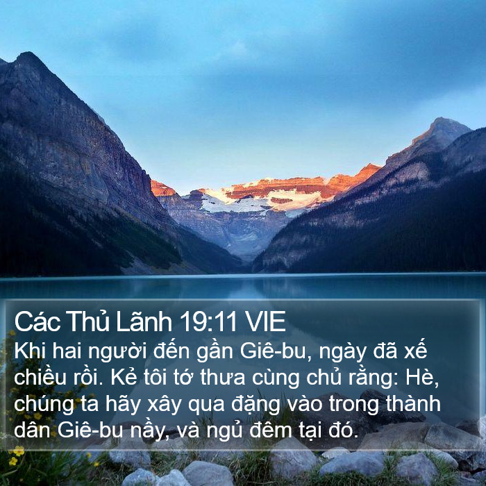 Các Thủ Lãnh 19:11 VIE Bible Study