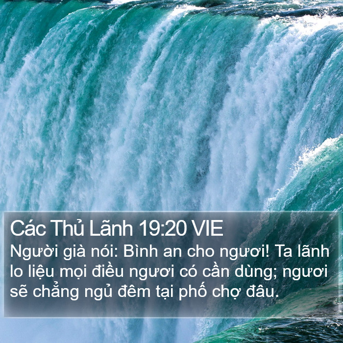 Các Thủ Lãnh 19:20 VIE Bible Study