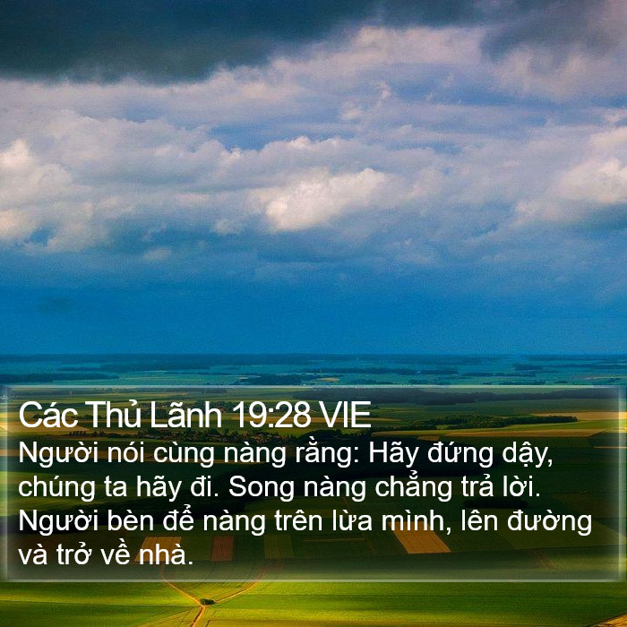 Các Thủ Lãnh 19:28 VIE Bible Study