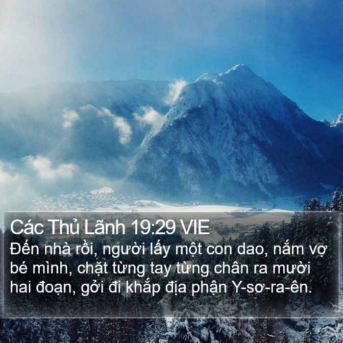 Các Thủ Lãnh 19:29 VIE Bible Study