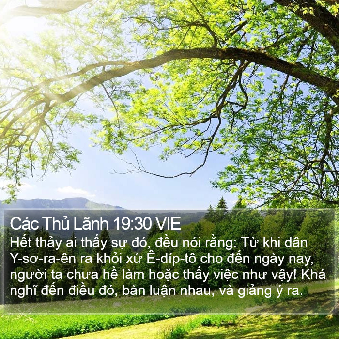 Các Thủ Lãnh 19:30 VIE Bible Study