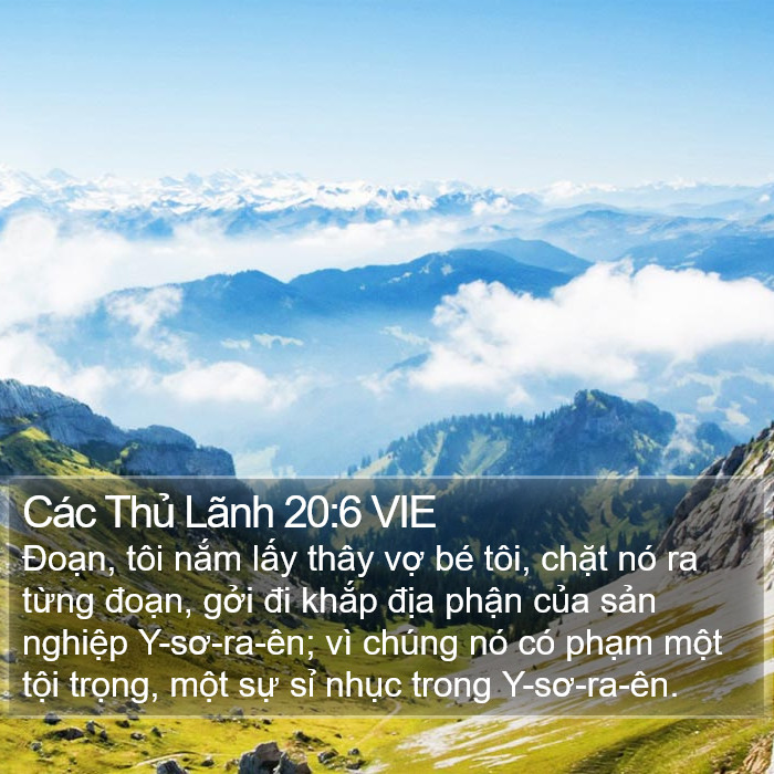 Các Thủ Lãnh 20:6 VIE Bible Study