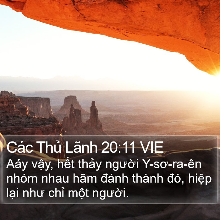 Các Thủ Lãnh 20:11 VIE Bible Study