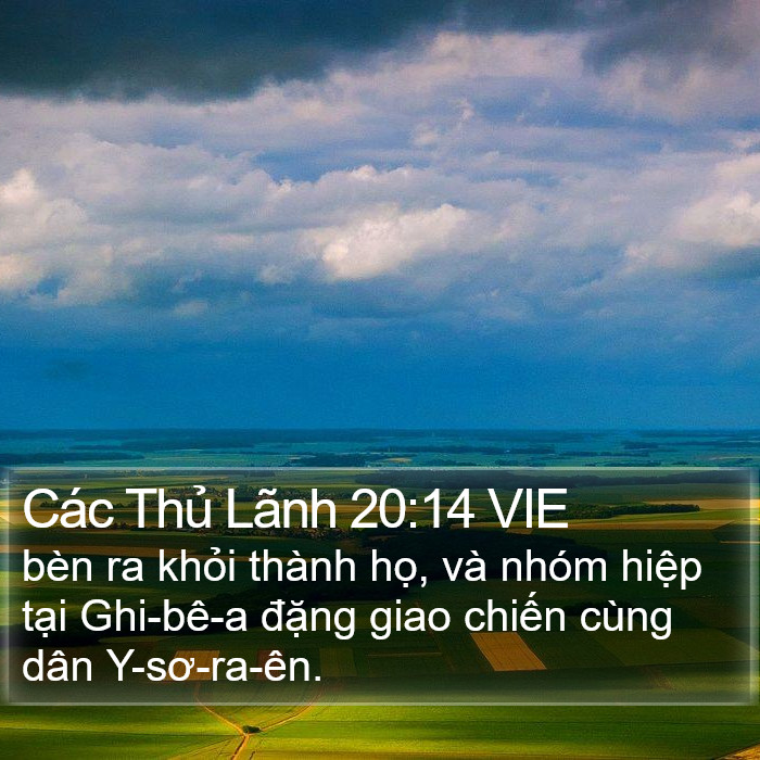 Các Thủ Lãnh 20:14 VIE Bible Study