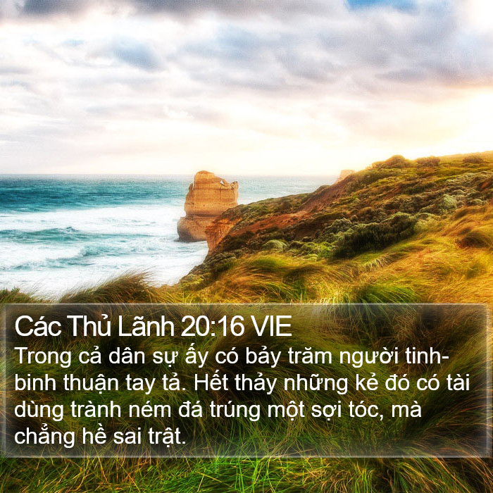 Các Thủ Lãnh 20:16 VIE Bible Study