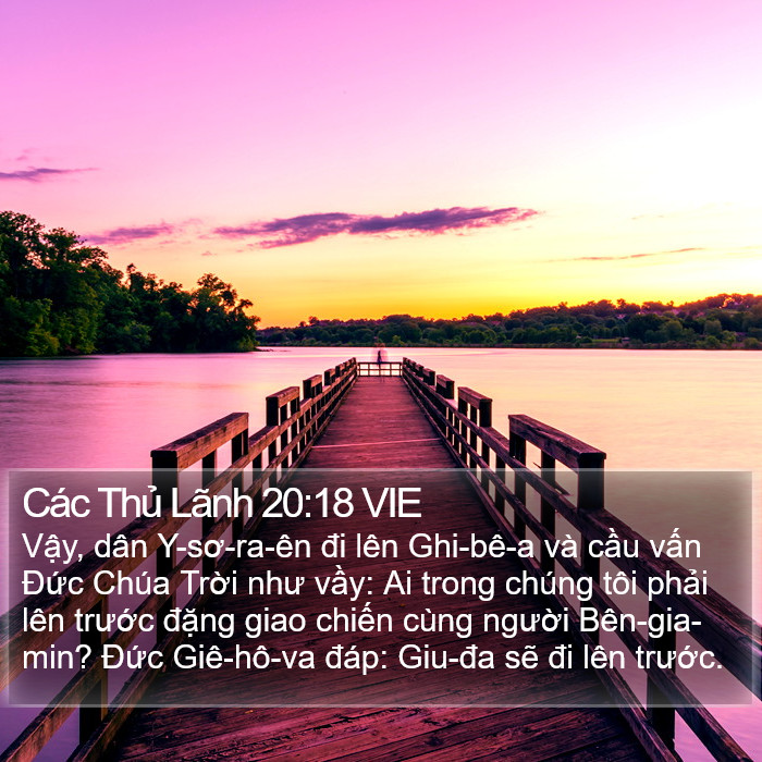 Các Thủ Lãnh 20:18 VIE Bible Study