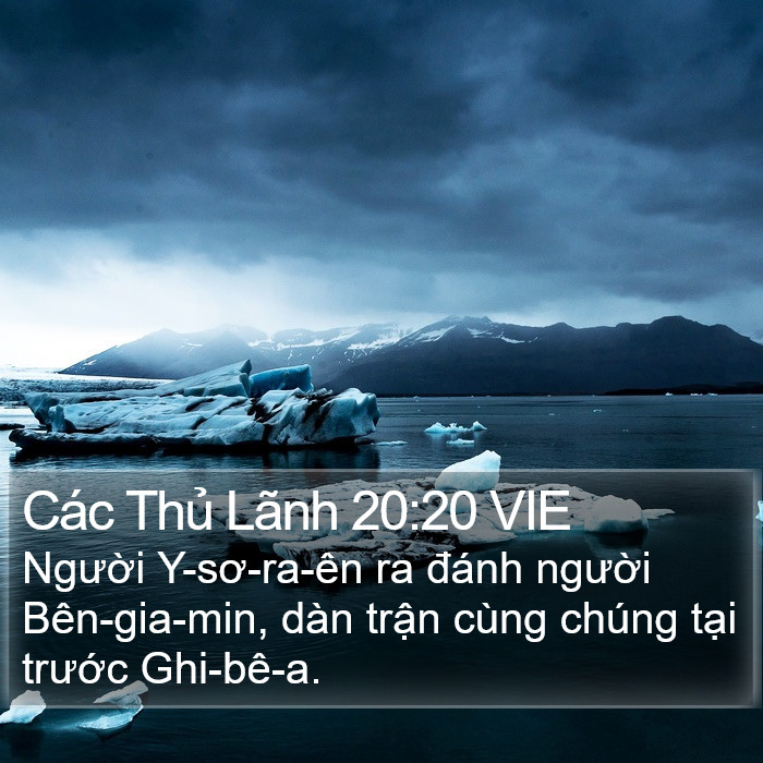 Các Thủ Lãnh 20:20 VIE Bible Study