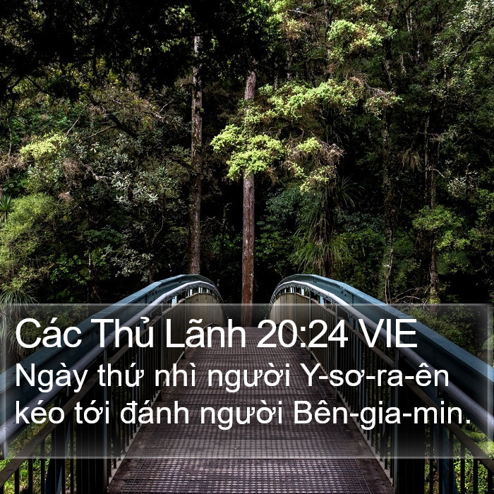 Các Thủ Lãnh 20:24 VIE Bible Study