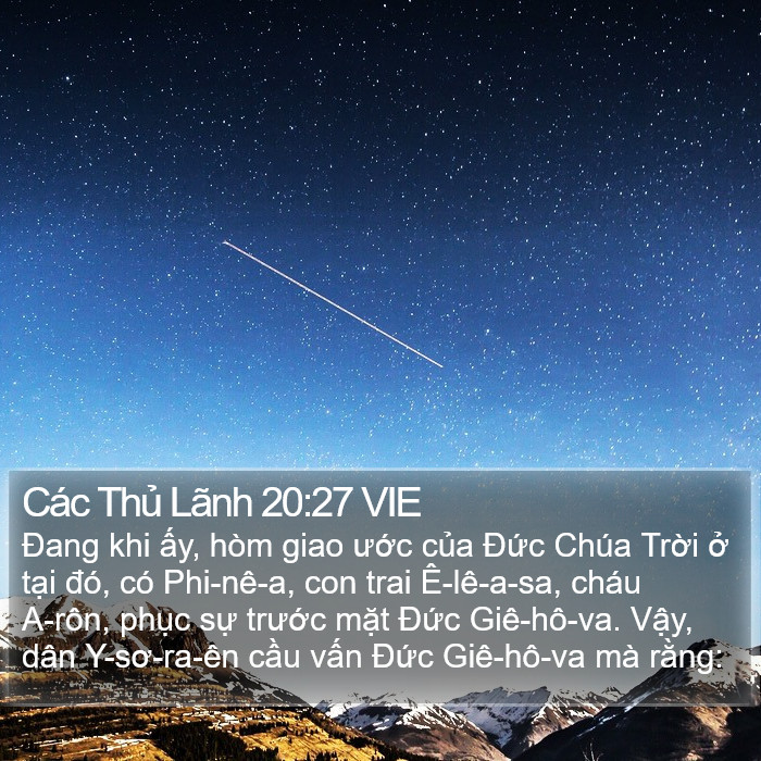 Các Thủ Lãnh 20:27 VIE Bible Study