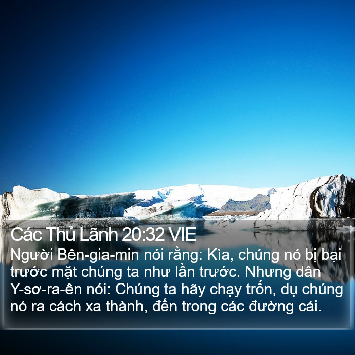 Các Thủ Lãnh 20:32 VIE Bible Study