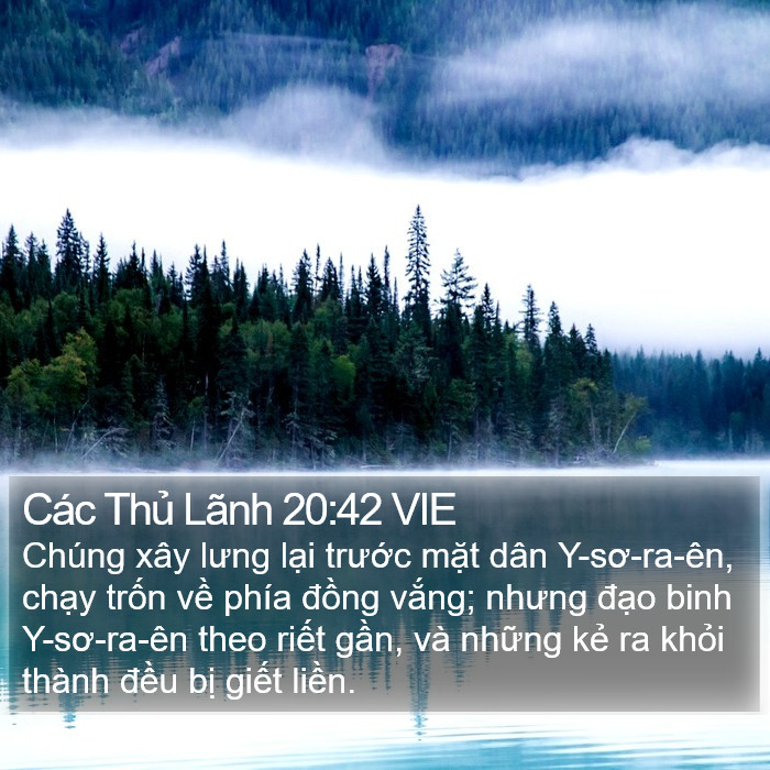 Các Thủ Lãnh 20:42 VIE Bible Study