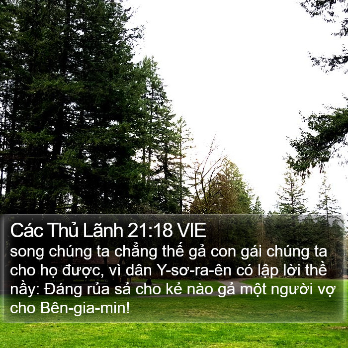 Các Thủ Lãnh 21:18 VIE Bible Study