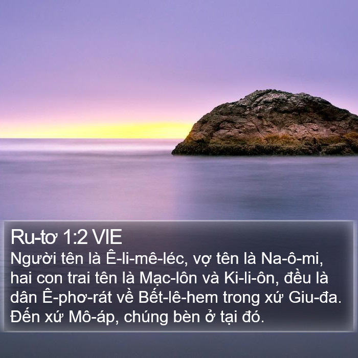 Ru-tơ 1:2 VIE Bible Study