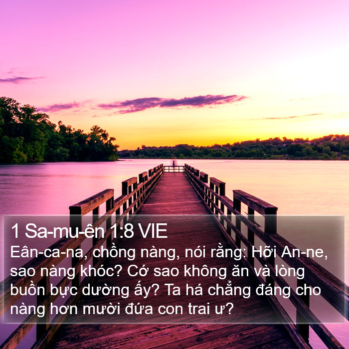 1 Sa-mu-ên 1:8 VIE Bible Study